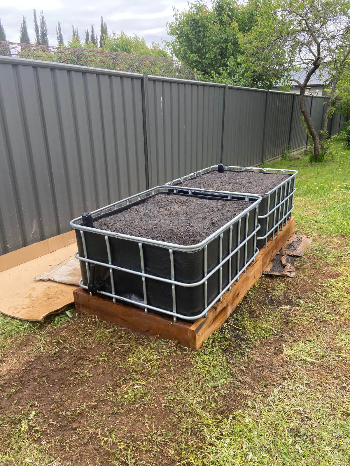 Another vegetable wicking bed install in Victoria, Australia